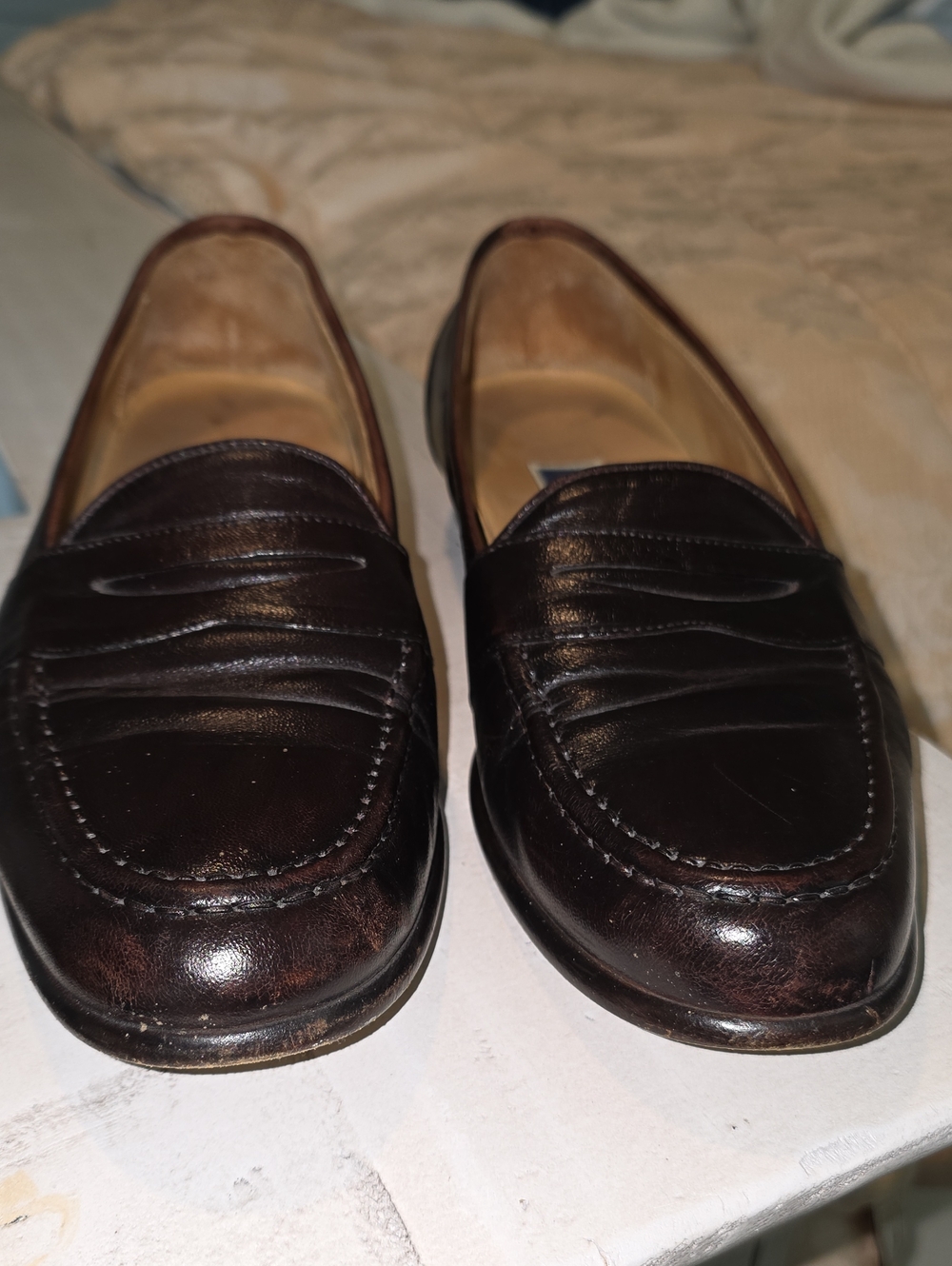 Classic Men’s Brown Leather Penny Loafers